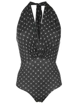 Clube Bossa купальник Deneuve с вырезом халтер, черный
