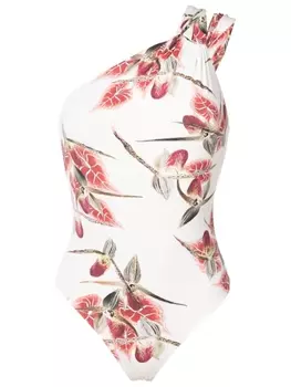 Clube Bossa купальник Maio на одно плечо, белый