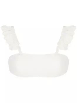 Clube Bossa лиф бикини с оборками, белый