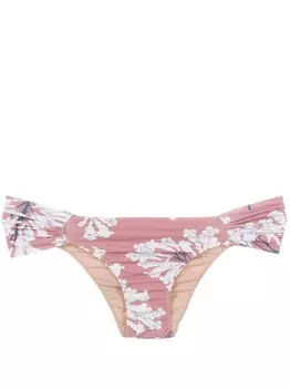 Clube Bossa плавки бикини Ricy с цветочным принтом, коричневый