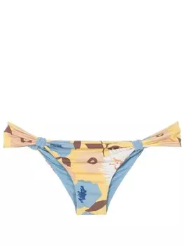 Clube Bossa плавки бикини Rings с цветочным принтом, синий