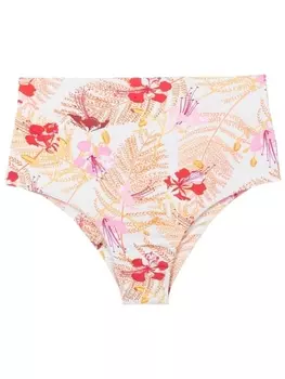 Clube Bossa плавки бикини с завышенной талией и цветочным принтом, розовый