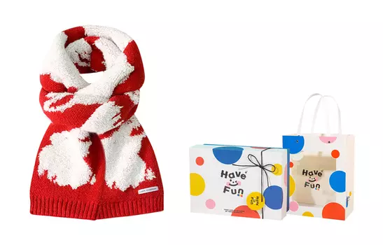 CMFY Женский вязаный шарф, Красный