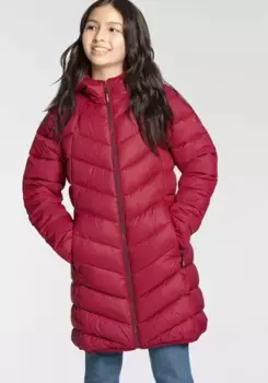 CMP Стеганая куртка "KID G COAT FIX HOOD", с капюшоном, цвет Anemone