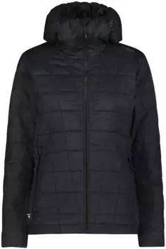 CMP стеганая куртка "WOMAN JACKET FIX HOOD", с капюшоном, антрацит