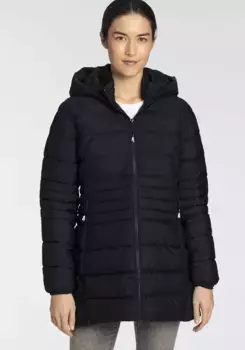 CMP стеганая куртка "WOMAN PARKA SNAPS HOOD", с капюшоном, синий