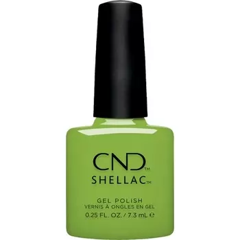 CND Shellac Meadow Glow № 470 Зеленый УФ-лак для дизайна ногтей Коллекция Gleam & Glow