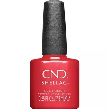 CND Shellac UV лак для ногтей Dragon Slay All Day № 482 Красный мерцающий