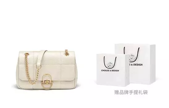 Cnoles Женская сумка через плечо, Кремовая среда