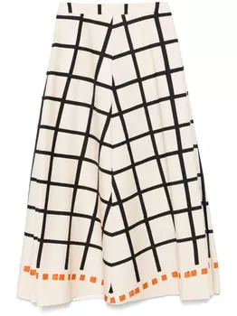 CO.GO юбка макси в клетку, нейтральный