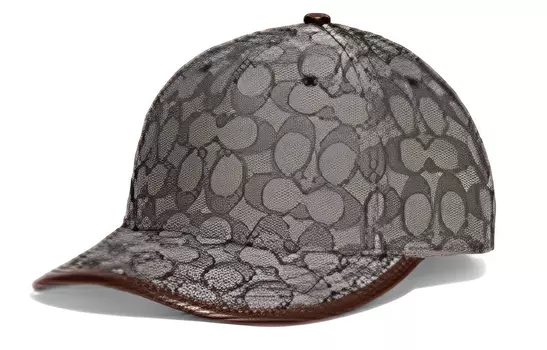 COACH Бейсболка женская коричневая