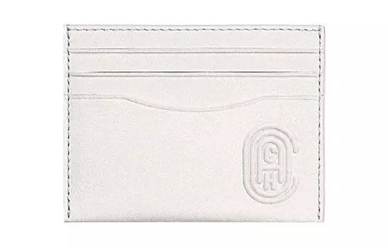 COACH Чехол для карт из кожи, мужской, белый