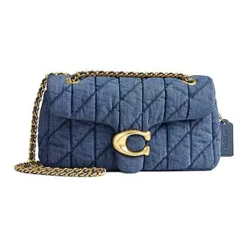 COACH Джинсовая сумка через плечо Tabby 26, женская, синяя