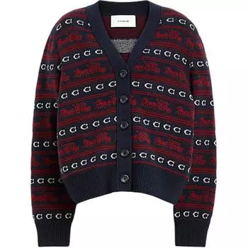 COACH FW24 Джемпер женский, цвет синий красный