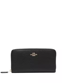 Coach кошелек Accordion на молнии, черный