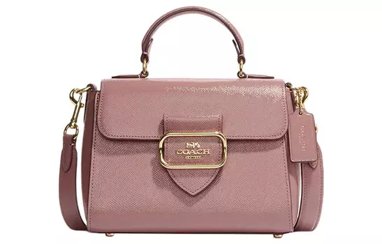 COACH Кожаный портфель, сумка через плечо, сумка через плечо Trumpets, женская, розовая