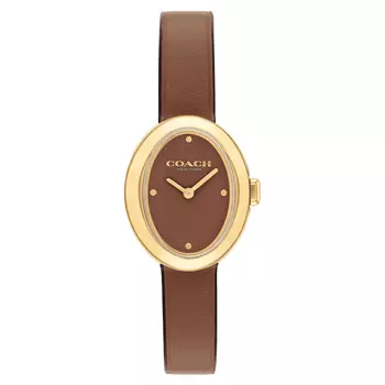 COACH Наручные часы Sammy с кварцевым механизмом и светло-коричневым циферблатом. Женские часы