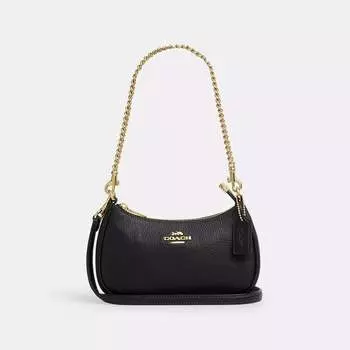 Coach Outlet Teri Mini сумка через плечо Bag, золотой/черный