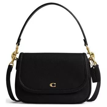 COACH Портативная сумка через плечо Legacy из коровьей кожи, среднего размера, женская, черного цвета