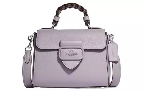 COACH Портфель, сумка через плечо, кожа Morgan, обычный, женский, Taro, фиолетовый