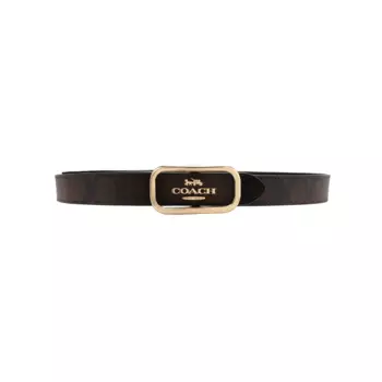 COACH Ремень из коровьей кожи, женский, черный, ширина: 2,5 см