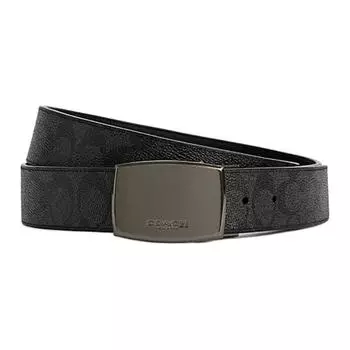 COACH Ремень мужской из коровьей кожи, черно-серые, ширина 38 мм