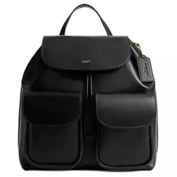COACH Рюкзак Crosby Grain Leather большого размера для женщин, черный