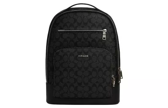 COACH Рюкзак ETHAN из ткани с искусственной кожей, большой размер, мужской, черный