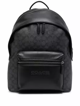 Coach рюкзак из канваса, черный