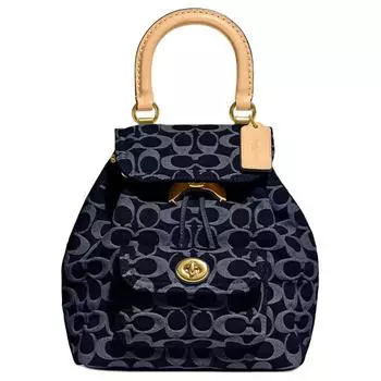 COACH Рюкзак Riya Fabric среднего размера, женский, синий