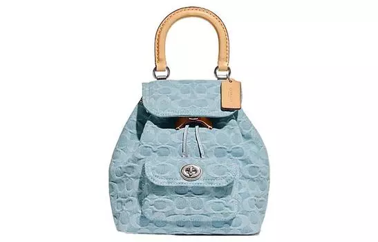 COACH Рюкзак Riya Fabric среднего размера, женский, синий