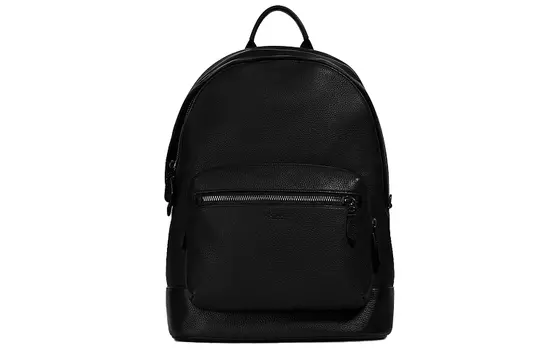 COACH Рюкзак West Leather большого размера, черный, мужской