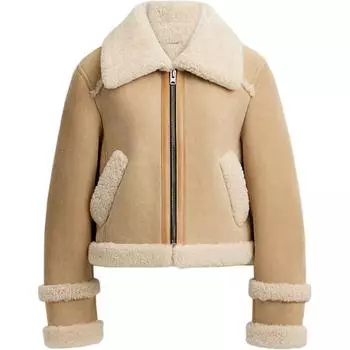 COACH SS24 Куртка женская песочно-желтого цвета