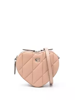 Coach стеганая сумка через плечо Heart, розовый