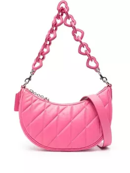 Coach стеганая сумка на плечо Mira, розовый