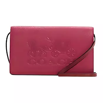 COACH Сумка Anna из зернистой кожи, женская, персиково-розовые