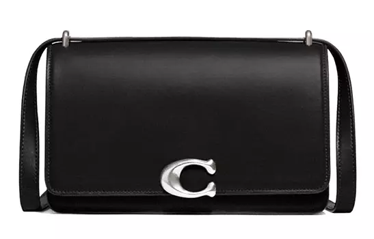 COACH Сумка Bandit из коровьей кожи, через плечо, среднего размера, женская, черная
