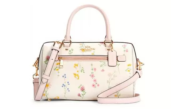 COACH Сумка-бостон Rowan Leather, сумка-подушка, сумка-мессенджер, сумка через плечо, женская белая сумка Tubas