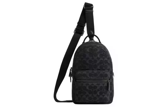 COACH Сумка Charter Denim через плечо, сумка через плечо, маленькая, мужская, черная