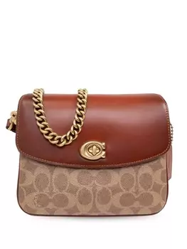 Coach сумка через плечо Cassie 19 из холста с монограммой, коричневый