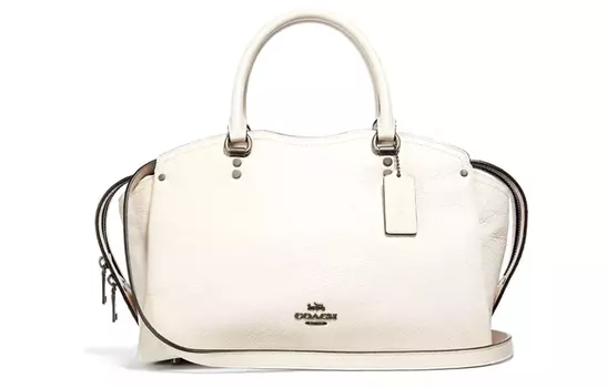 COACH Сумка через плечо Drew Leather, женская, цвет Chalk White