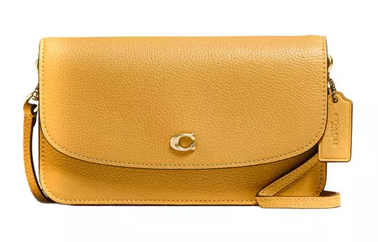 COACH Сумка через плечо Hayden Fabric, женская, среднего размера, желтого цвета