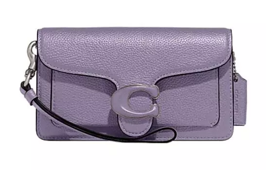 COACH Сумка через плечо из коровьей кожи, женская, фиолетовая