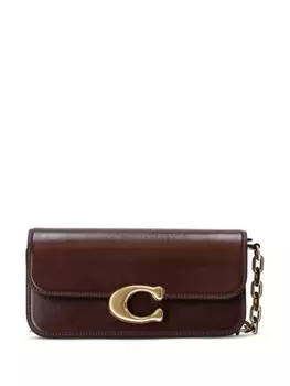 Coach сумка через плечо из полосатой кожи, красный