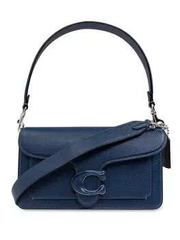 Coach сумка через плечо из полосатой кожи, синий