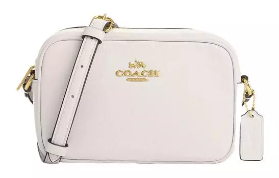 COACH Сумка через плечо Jamie из кожи, женская, мини, золотисто-мелово-белая