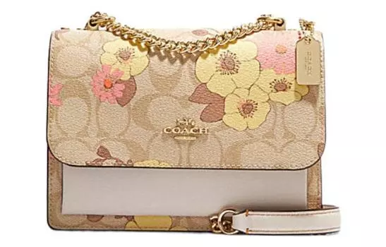 COACH Сумка через плечо Klare из коровьей кожи, маленькая женская, цвета хаки