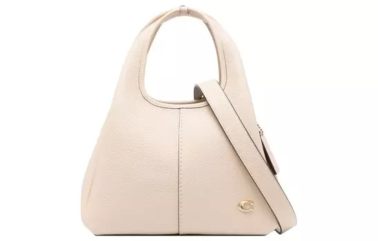COACH Сумка через плечо Lana Leather, женская, цвета слоновой кости