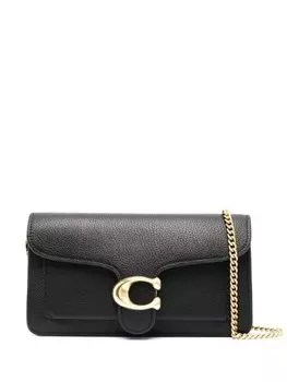 Coach сумка через плечо с логотипом, черный