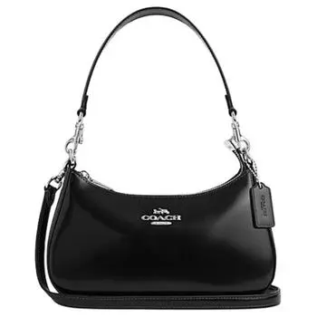 COACH Сумка через плечо Teri из коровьей кожи, женская, среднего размера, черного цвета
